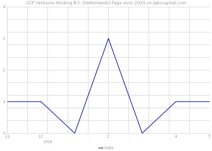 GCF Verberne Holding B.V. (Netherlands) Page visits 2024 