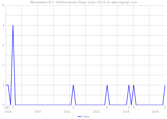 Wesemann B.V. (Netherlands) Page visits 2024 