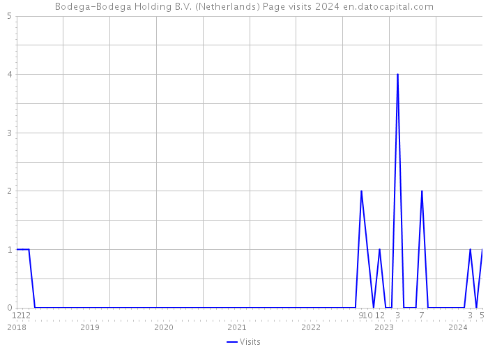 Bodega-Bodega Holding B.V. (Netherlands) Page visits 2024 