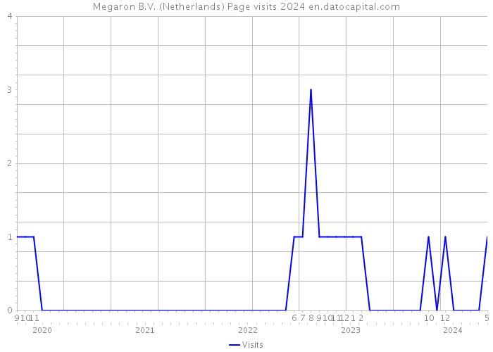 Megaron B.V. (Netherlands) Page visits 2024 