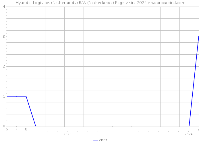 Hyundai Logistics (Netherlands) B.V. (Netherlands) Page visits 2024 