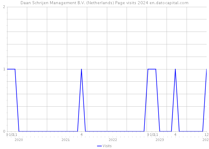 Daan Schrijen Management B.V. (Netherlands) Page visits 2024 