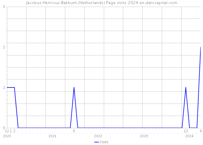 Jacobus Henricus Bakkum (Netherlands) Page visits 2024 