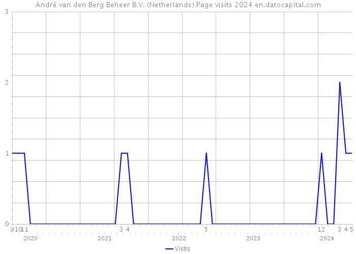 André van den Berg Beheer B.V. (Netherlands) Page visits 2024 