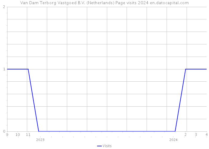 Van Dam Terborg Vastgoed B.V. (Netherlands) Page visits 2024 