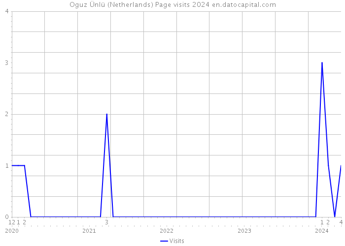 Oguz Ünlü (Netherlands) Page visits 2024 
