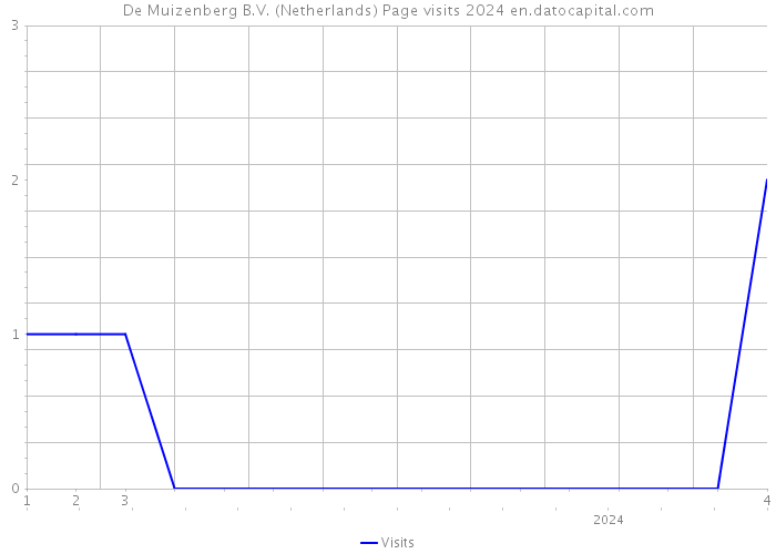 De Muizenberg B.V. (Netherlands) Page visits 2024 