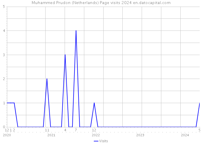 Muhammed Prudon (Netherlands) Page visits 2024 