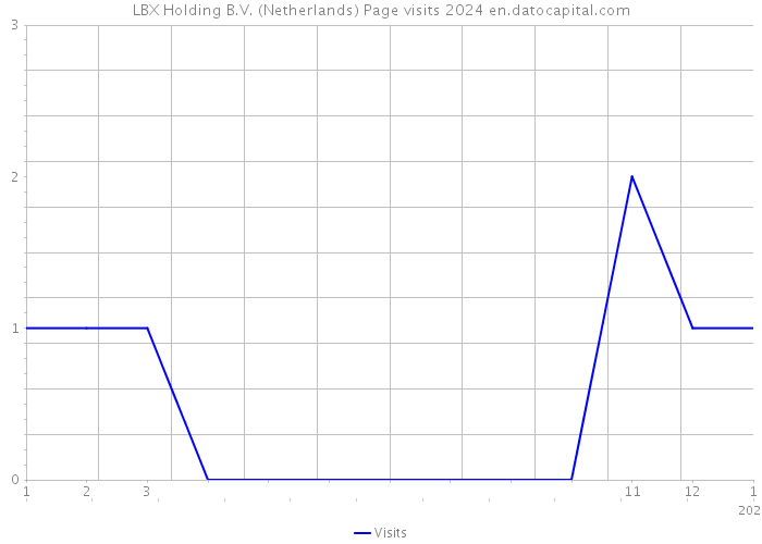 LBX Holding B.V. (Netherlands) Page visits 2024 