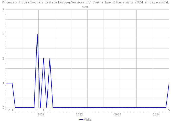 PricewaterhouseCoopers Eastern Europe Services B.V. (Netherlands) Page visits 2024 