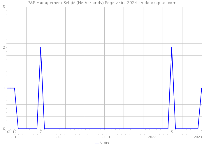 P&P Management België (Netherlands) Page visits 2024 