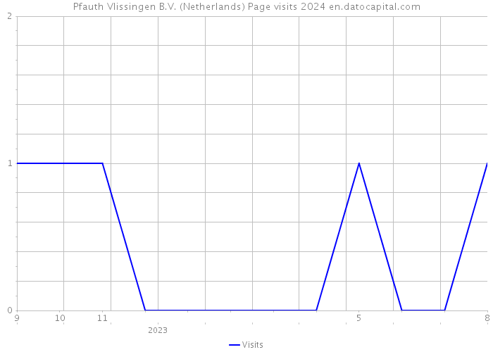 Pfauth Vlissingen B.V. (Netherlands) Page visits 2024 