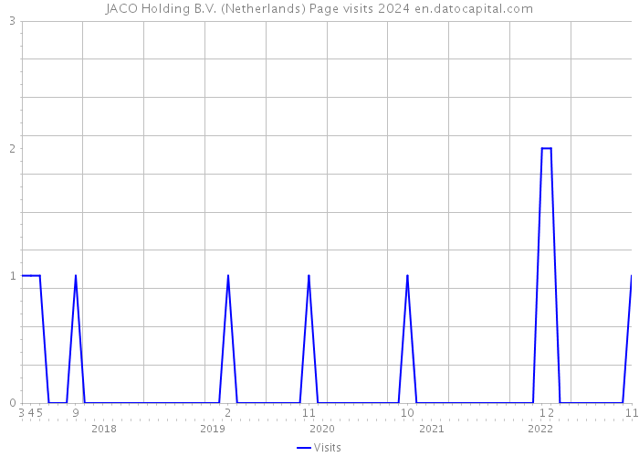 JACO Holding B.V. (Netherlands) Page visits 2024 