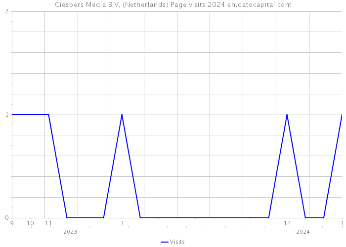 Giesbers Media B.V. (Netherlands) Page visits 2024 