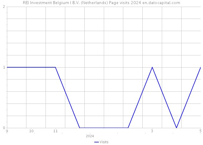REI Investment Belgium I B.V. (Netherlands) Page visits 2024 