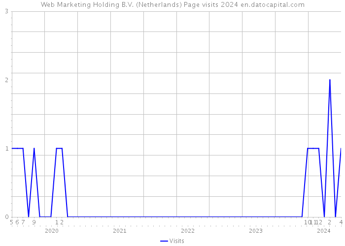 Web Marketing Holding B.V. (Netherlands) Page visits 2024 