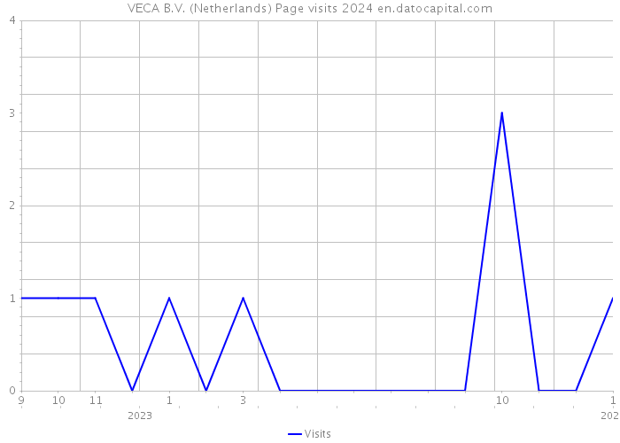VECA B.V. (Netherlands) Page visits 2024 