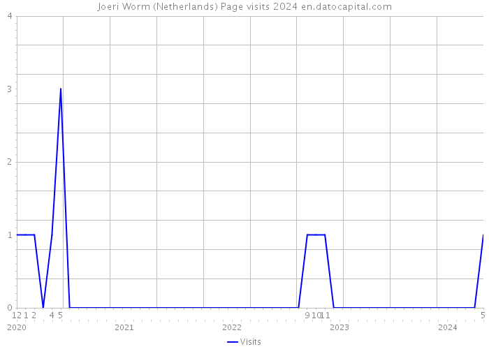 Joeri Worm (Netherlands) Page visits 2024 