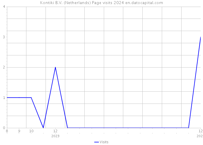 Kontiki B.V. (Netherlands) Page visits 2024 