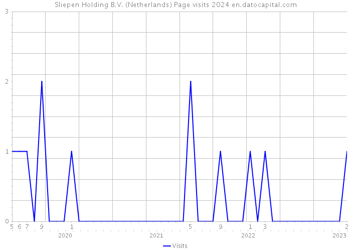 Sliepen Holding B.V. (Netherlands) Page visits 2024 