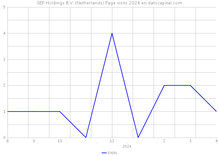 SEP Holdings B.V. (Netherlands) Page visits 2024 