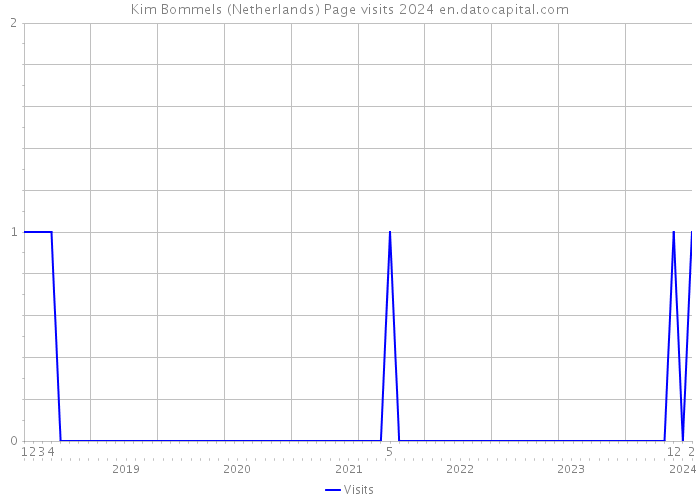 Kim Bommels (Netherlands) Page visits 2024 