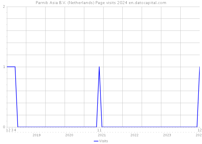 Parnib Asia B.V. (Netherlands) Page visits 2024 