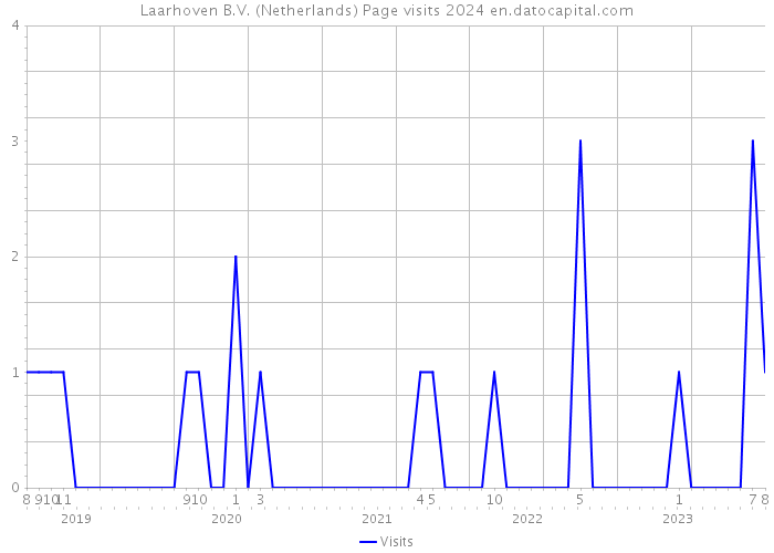 Laarhoven B.V. (Netherlands) Page visits 2024 
