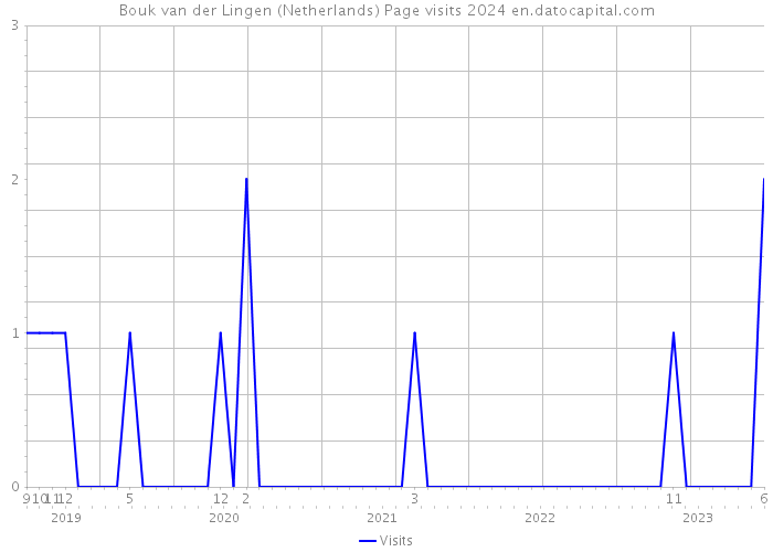 Bouk van der Lingen (Netherlands) Page visits 2024 
