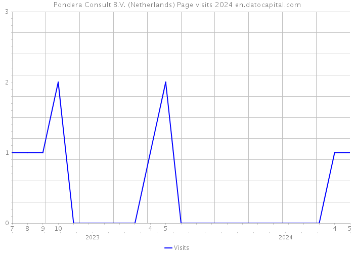 Pondera Consult B.V. (Netherlands) Page visits 2024 