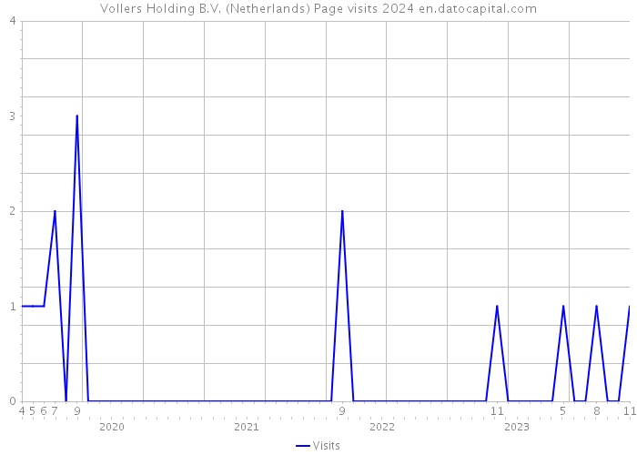 Vollers Holding B.V. (Netherlands) Page visits 2024 