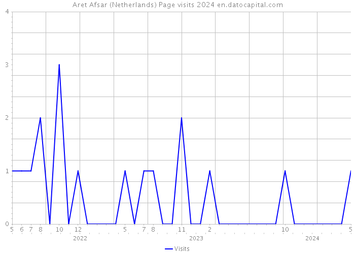 Aret Afsar (Netherlands) Page visits 2024 