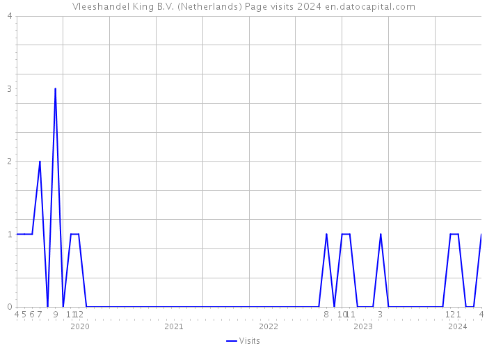 Vleeshandel King B.V. (Netherlands) Page visits 2024 