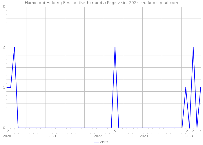 Hamdaoui Holding B.V. i.o. (Netherlands) Page visits 2024 