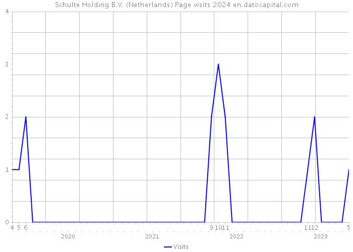 Schulte Holding B.V. (Netherlands) Page visits 2024 