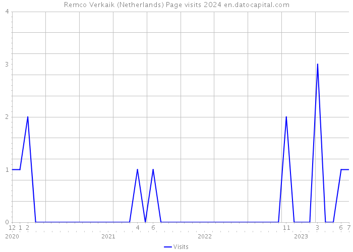 Remco Verkaik (Netherlands) Page visits 2024 