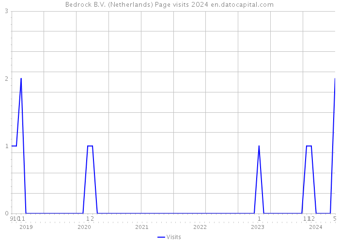 Bedrock B.V. (Netherlands) Page visits 2024 