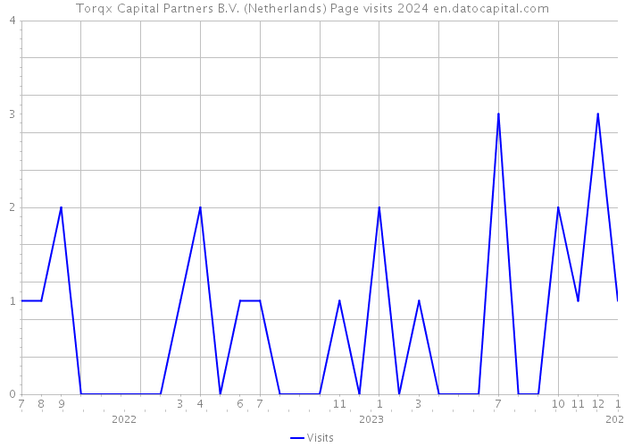 Torqx Capital Partners B.V. (Netherlands) Page visits 2024 