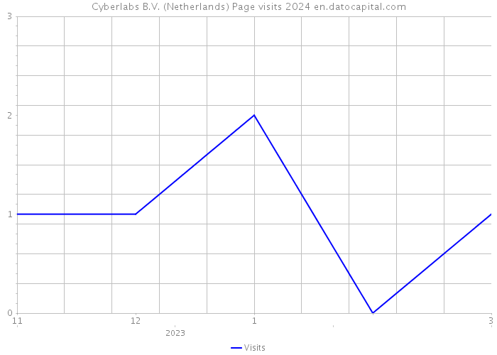Cyberlabs B.V. (Netherlands) Page visits 2024 