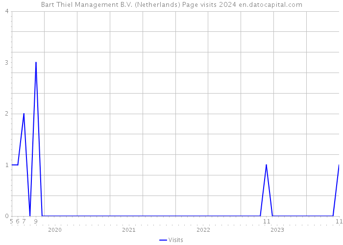 Bart Thiel Management B.V. (Netherlands) Page visits 2024 