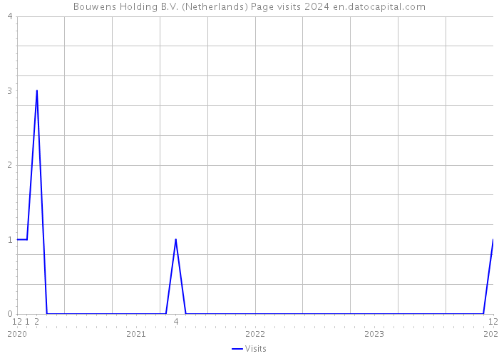 Bouwens Holding B.V. (Netherlands) Page visits 2024 