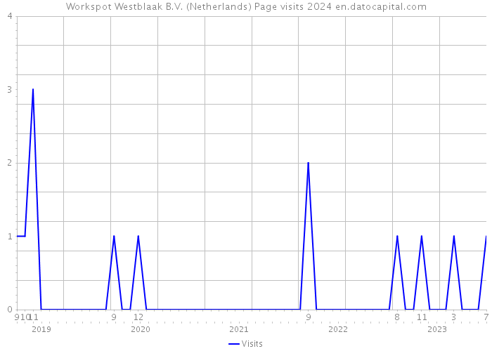 Workspot Westblaak B.V. (Netherlands) Page visits 2024 