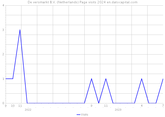 De versmarkt B.V. (Netherlands) Page visits 2024 