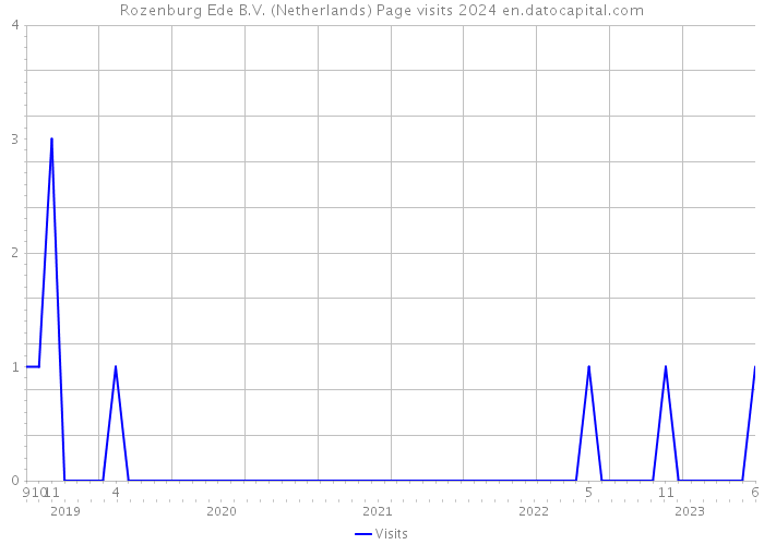 Rozenburg Ede B.V. (Netherlands) Page visits 2024 