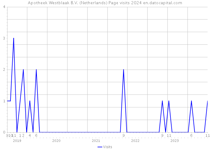 Apotheek Westblaak B.V. (Netherlands) Page visits 2024 