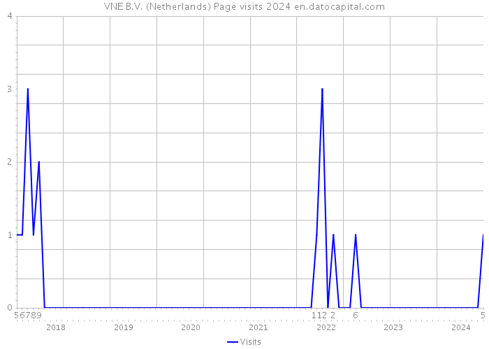 VNE B.V. (Netherlands) Page visits 2024 