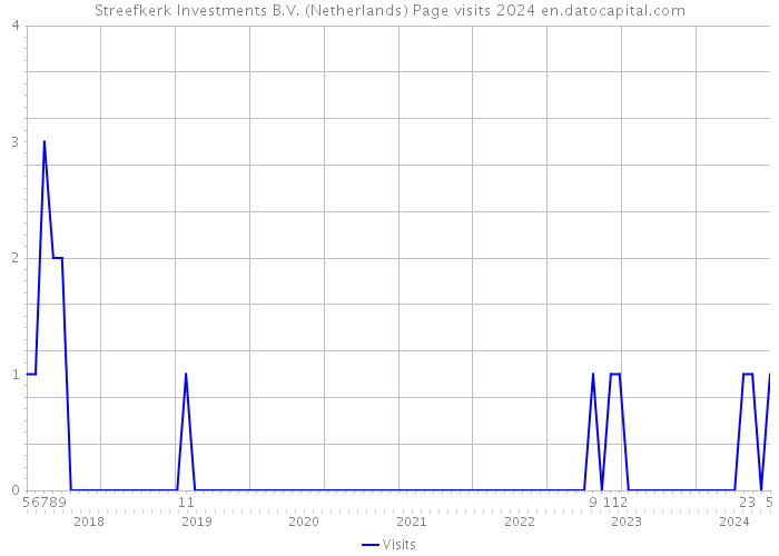 Streefkerk Investments B.V. (Netherlands) Page visits 2024 