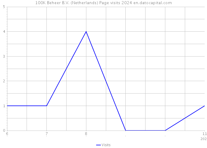 100K Beheer B.V. (Netherlands) Page visits 2024 