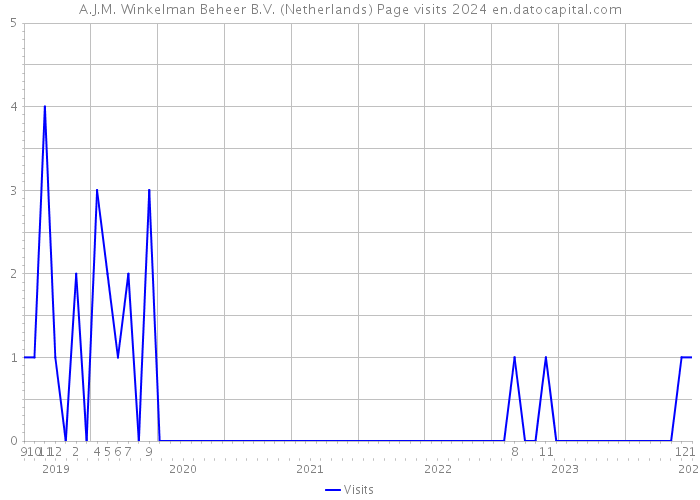 A.J.M. Winkelman Beheer B.V. (Netherlands) Page visits 2024 