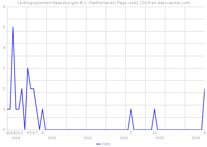 Leidingsystemen Haaksbergen B.V. (Netherlands) Page visits 2024 